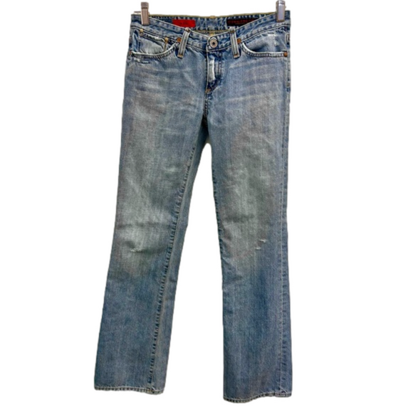 AG Adriano Goldschmied Jeans Distressed Size 25 The Kiss Distressed Worn Denim - Picture 1 of 12